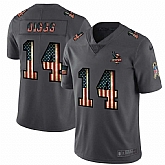Nike Vikings 14 Stefon Diggs 2019 Salute To Service USA Flag Fashion Limited Jersey Dyin,baseball caps,new era cap wholesale,wholesale hats